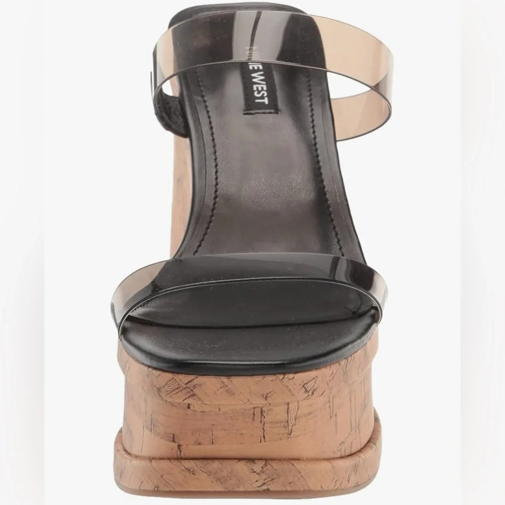 Nine West Women's Rapps Platform Wedge Sandal Sz 8M‼️ NWOT No Box